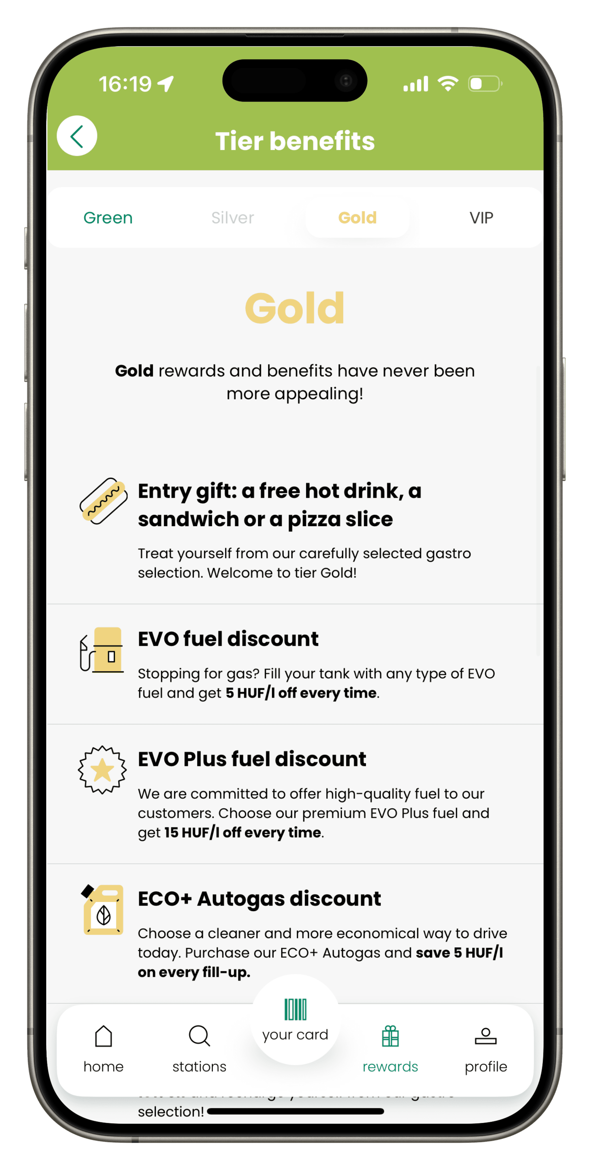 Gold tier benefits list